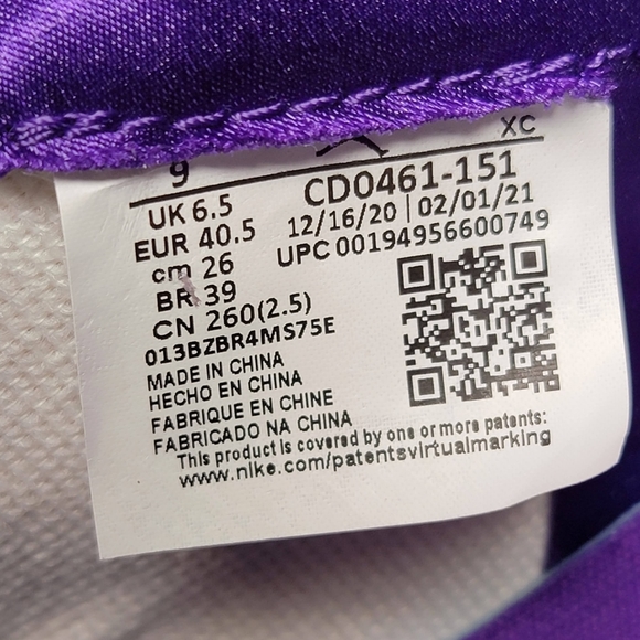 Women's Air Jordan 1 High OG size 9 - Picture 6 of 7